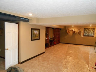 Spacious new basement renovation