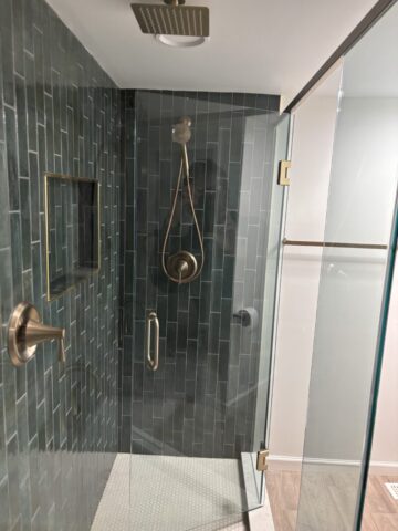 Green and Gold Shower design